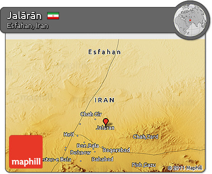Physical 3D Map of Jalārān