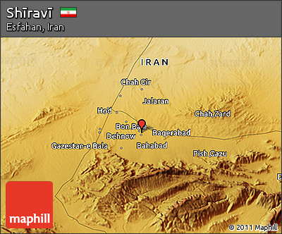 Physical 3D Map of Shīravī