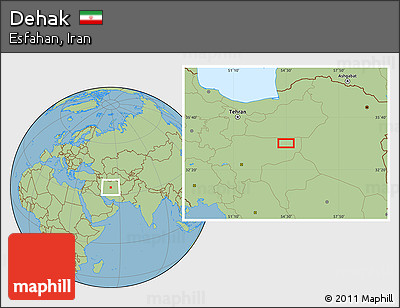 Savanna Style Location Map of Dehak