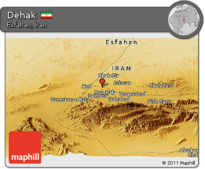 Physical Panoramic Map of Dehak