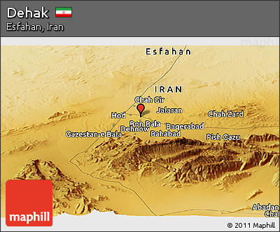 Physical Panoramic Map of Dehak