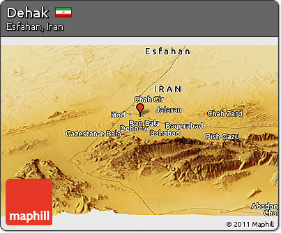Physical Panoramic Map of Dehak