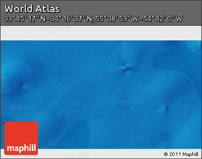 Political 3D Map of the Area around 34° 0' 57" N, 55° 10' 29" W