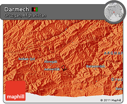 Political 3D Map of Darmech