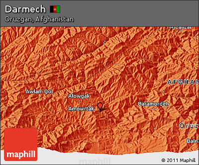 Political 3D Map of Darmech