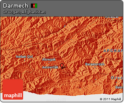 Political 3D Map of Darmech