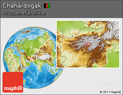 Physical Location Map of Chahārdogak