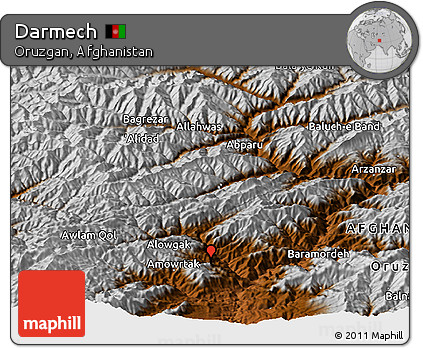 Physical Panoramic Map of Darmech