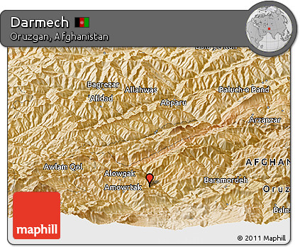 Satellite Panoramic Map of Darmech