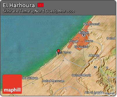 Satellite Map of El Harhoura