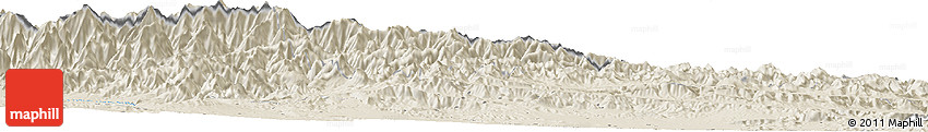 Shaded Relief Horizon Map of Owbi