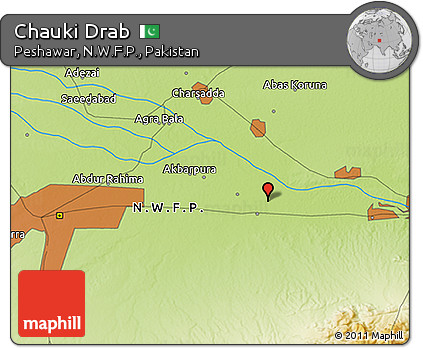 Physical 3D Map of Chauki Drab