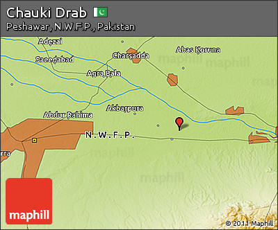 Physical 3D Map of Chauki Drab