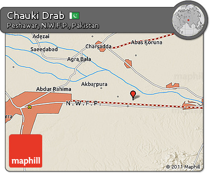 Shaded Relief 3D Map of Chauki Drab