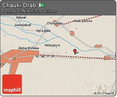 Shaded Relief 3D Map of Chauki Drab