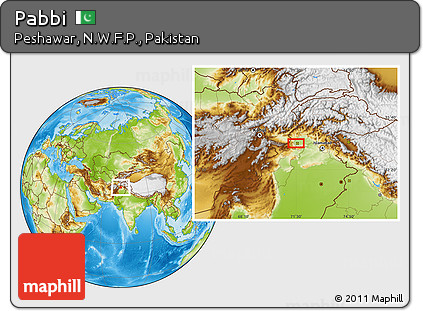 Physical Location Map of Pabbi
