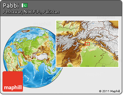Physical Location Map of Pabbi