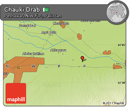 Physical Map of Chauki Drab