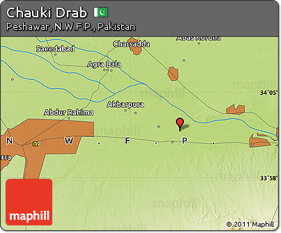 Physical Map of Chauki Drab