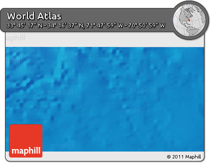 Physical 3D Map of the Area around 34° 0' 57" N, 71° 19' 29" W