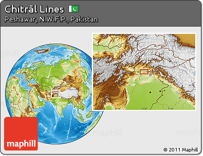 Physical Location Map of Chitrāl Lines