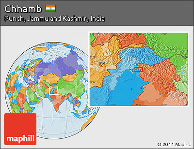 Political Location Map of Chhamb