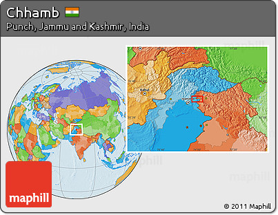 Political Location Map of Chhamb