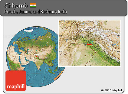 Satellite Location Map of Chhamb