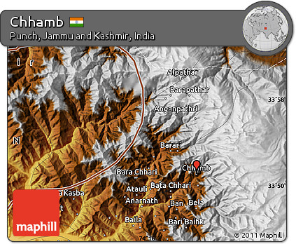 Physical Map of Chhamb