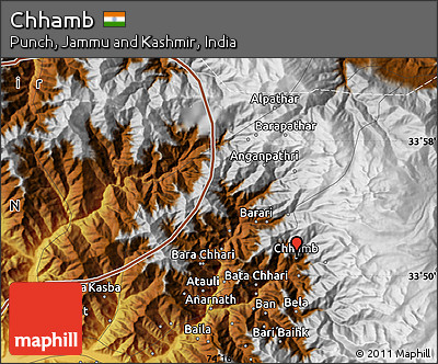 Physical Map of Chhamb