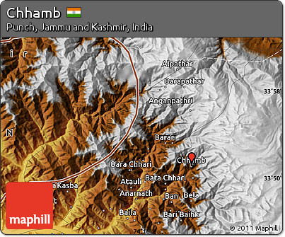 Physical Map of Chhamb