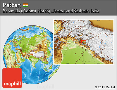 Physical Location Map of Pattan