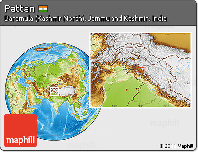 Physical Location Map of Pattan