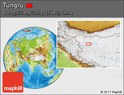 Physical Location Map of Tungru