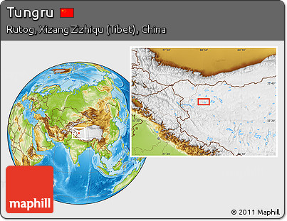 Physical Location Map of Tungru