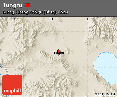 Shaded Relief Map of Tungru