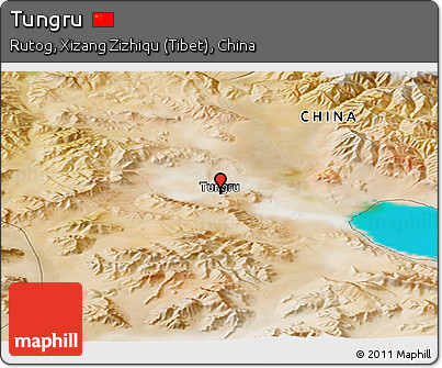 Satellite Panoramic Map of Tungru