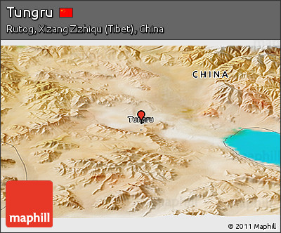 Satellite Panoramic Map of Tungru