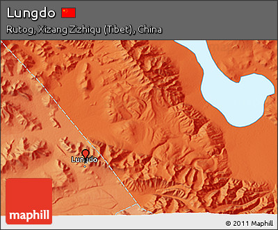 Political 3D Map of Lungdo