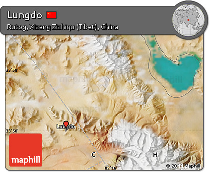 Satellite Map of Lungdo