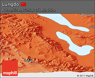 Political Panoramic Map of Lungdo