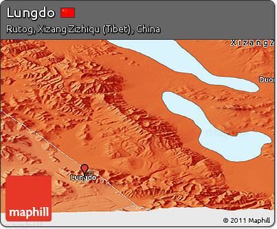 Political Panoramic Map of Lungdo
