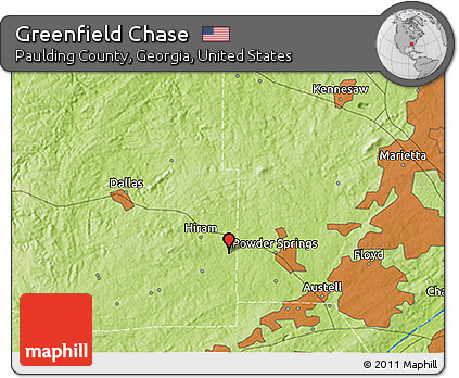 Physical 3D Map of Greenfield Chase