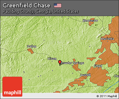 Physical 3D Map of Greenfield Chase