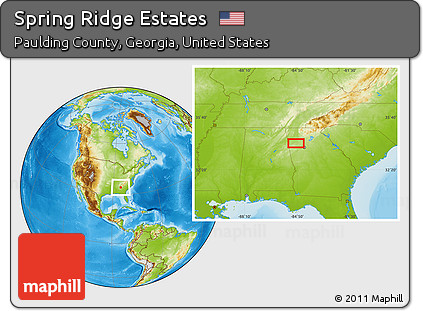 Physical Location Map of Spring Ridge Estates