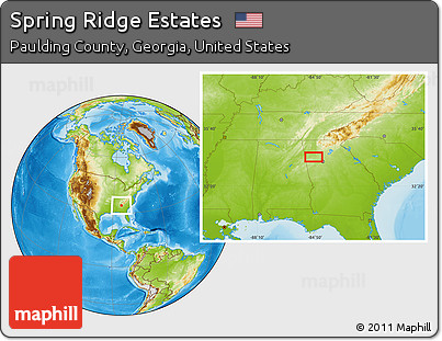 Physical Location Map of Spring Ridge Estates