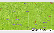 Physical 3D Map of the area around 34° 0' 57" N, 89° 10' 30" W