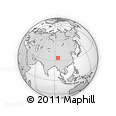 Outline Map of the Area around 34° 0' 57" N, 95° 16' 30" E, rectangular outline