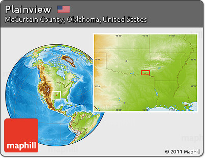 Physical Location Map of Plainview