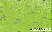 Physical Map of Fort Towson